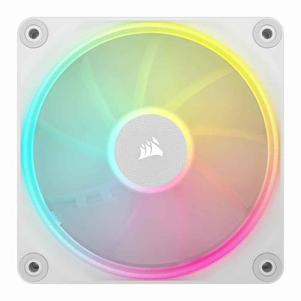 (image for) Corsair iCUE LINK LX120 RGB White Single 120mm PWM Fan Expansion Kit